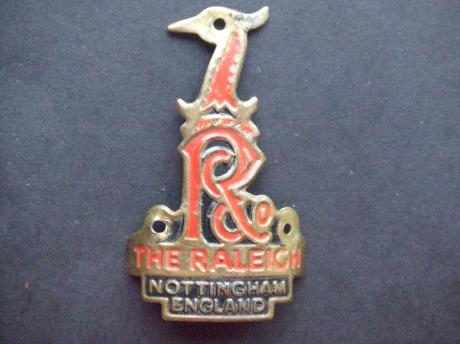 The Raleich Nottingham England balhoofdplaatje